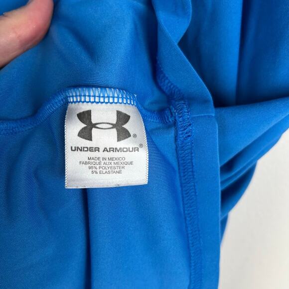 Under Armour Men's Heatgear Dri-Fit Shirt Size Medium Blue Athletic Activewear - Picture 7 of 8